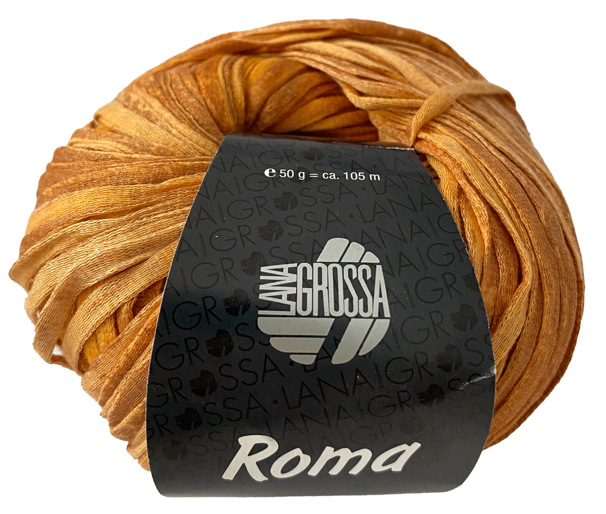 Lana Grossa Roma - 104 - Orange, Kupfer, Gold