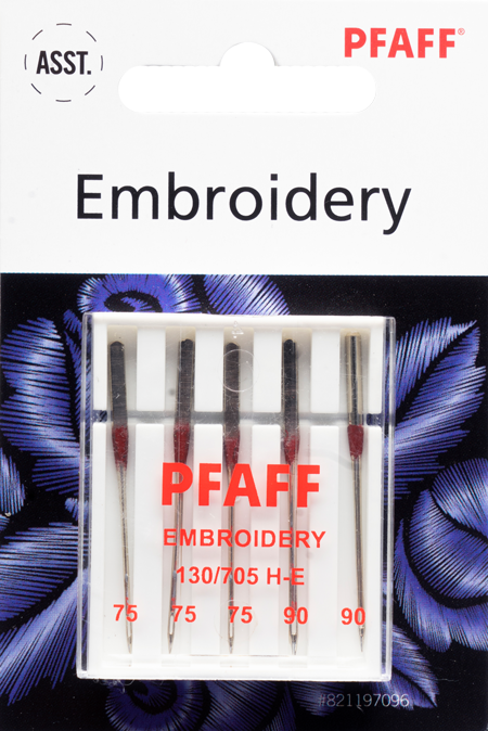 Pfaff Embroidery Sticknadeln Stärke 3x75/2x90 (5 Stück)