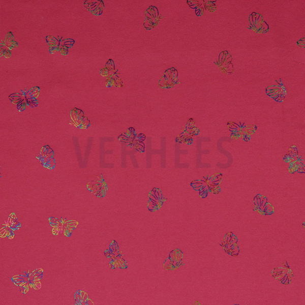 Verhees Textiles Foil-Jersey Schmetterlinge