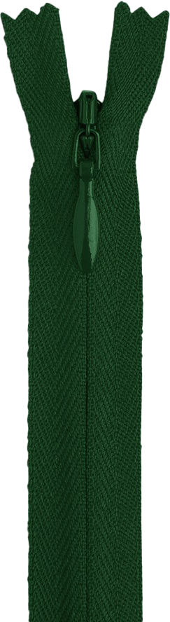 Nahtverdeckter Reißverschluss nicht teilbar 40cm - 890 dunkelgrün