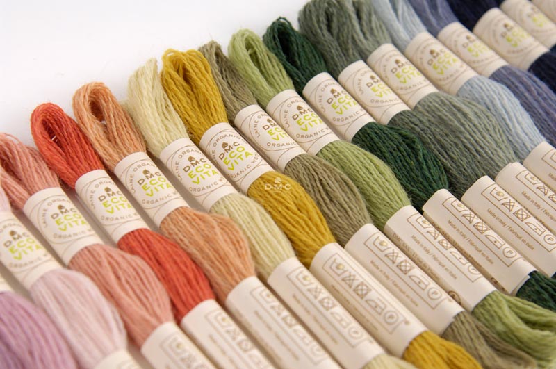 DMC Eco Vita Organic Wool Sortiment mit 30 Farben