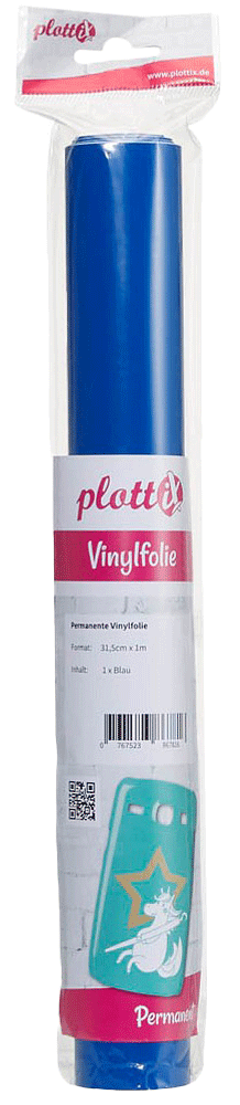PlottiX  Permanente Vinylfolie - Blau